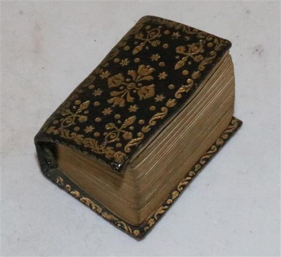 Miniature Printing: An early 18th century miniature Bible - Biblia or a Practical Summary of Ye Old and New Testaments,